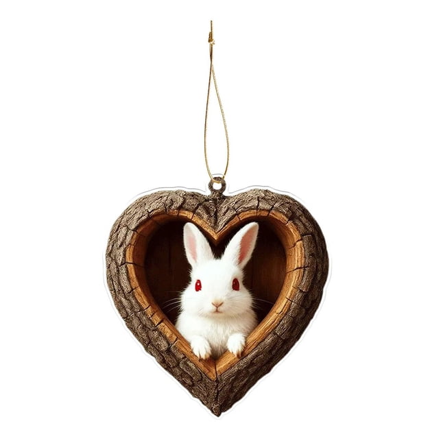 Adornos navideños de animales del bosque, adornos acrílicos 2D de zorros, águilas y pájaros, colgantes del bosque para decorar el árbol de Navidad y fiestas en casa