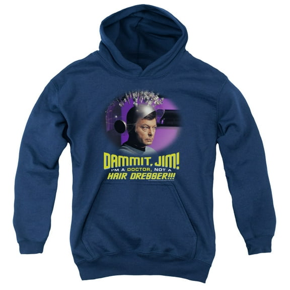 Star Trek - Not A Hair Dresser - Youth Hooded Sweatshirt - Small