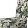 thumbnail image 4 of Designart "Tropics In Monochrome Hues II" White Tropical Upholstered Accent Chair - Tropical Arm Chair For Living Room, 4 of 5