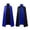 Blue, variant on FUZHIQ Mid Length Fashionable And Casual Halloween Cape With Dual Color Standing Collar For Men And Women's Cape