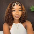 thumbnail image 1 of Peluca Youngirl Ombre Deep Wave, cabello humano #4 /27, peluca rizada para mujeres negras, cabello h, 1 of 7