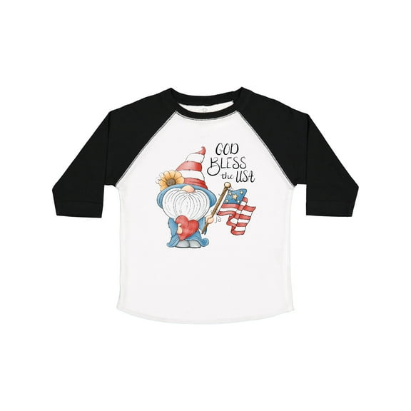 Inktastic God Bless the USA Gnome Boys or Girls Toddler T-Shirt