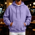 thumbnail image 2 of UDAUDU Men's Fleece Hoodie Soft Hooded Sweatshirts Casual Long Sleeve Drawstring Vintage Running Athletic Hoodies with Pocket S, 2 of 9