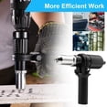 thumbnail image 5 of Electric Rivet Gun Adapter Rivet Drill Adapter Riveter Insert Nut Tool with 2.4/3.2/4.0/4.8mm Diameter Rivet Head and Black Handle Wrench, 5 of 5