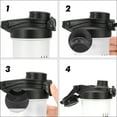 thumbnail image 3 of Protein Shaker Bottle, Gym Sports Water Bottle, Smoothie Mixer Cups, BPA Free, Flip Lid with Powerful Blending Ball Included, 24-Ounce, 3 of 3