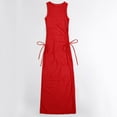 thumbnail image 5 of KDFJPTH Women's Cover Up Dress Red Beach Caftan S, 5 of 9