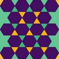 thumbnail image 2 of Homawoo, Richard 26x26 White Modern Wood Framed Museum Art Print Titled - Hexagon Pattern-18, 2 of 4