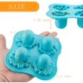 thumbnail image 3 of Bandeja de silicona para moldes de hielo de pulpo, 4 rejillas, patrón de pulpo, bandejas de cubitos de hielo congelados para bricolaje, pudín de hielo congelado, caramelo de gelatina, azul (2) Sincero Ropa, 3 of 7