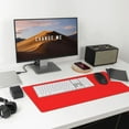 thumbnail image 6 of Naloa Red Gaming Mouse Pad Large Mouse Mat Long Extended Desk Pad Non-Slip Rubber Mice Pads Stitched Edges Thin Pad (16x29.5 Inch), 6 of 8