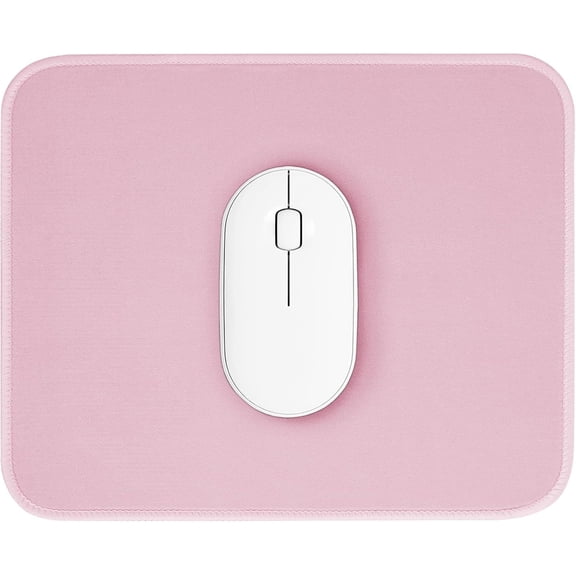 Pink Mouse Pad Nice and Cute Mouse Pad Splash-Proof Textured 10.2 x 8.2Inch Stitched Edge Non-Slip Waterproof Rubber