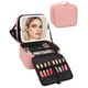 thumbnail image 1 of Bolsa de maquillaje Relavel con espejo LED recargable, color rosa claro, 1 of 8