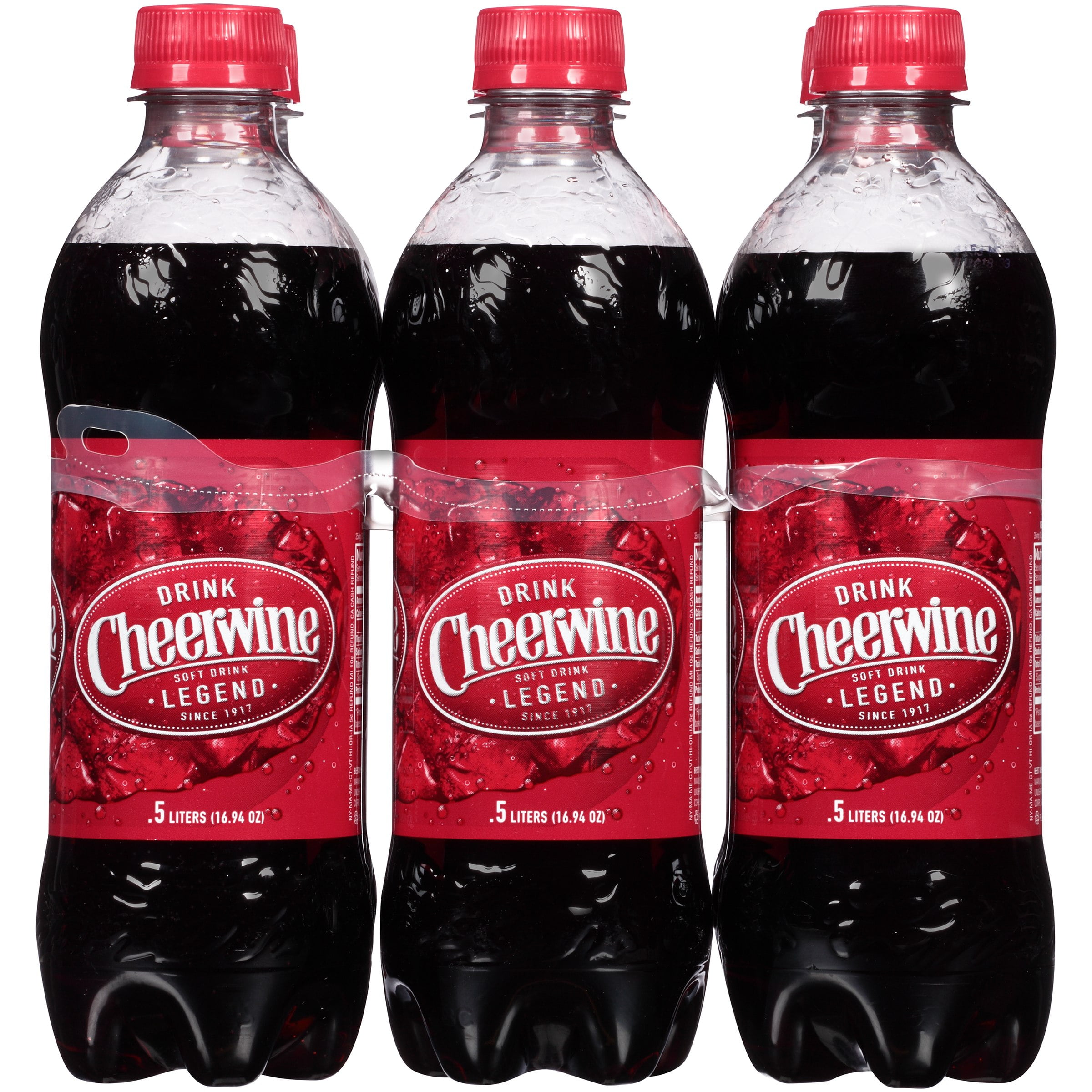 (3 pack) Cheerwine 16.9 Fl Oz, 6 Pack Bottles