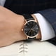 thumbnail image 3 of Reloj de cuarzo para hombre, relojes para hombre, reloj fino de moda para hombre, correa de cuero fina, reloj de cuarzo de acero inoxidable A, 3 of 3