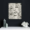 thumbnail image 5 of Nawypu Modern Abstract Women Faces Canvas Wall Art Minimalist Line Boho Botanical Flower Aesthetic Posters Contemporary Black Female Floral Drawing Prints Paintings Decor for Girls Bedroom, 5 of 5