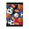 thumbnail image 3 of Chririnla Mixed Sport Ball Trifold Card Wallet, Lightweight Polyester Foldable Toddler Wallet for Outdoor and Daily Travel Use, 3 of 6