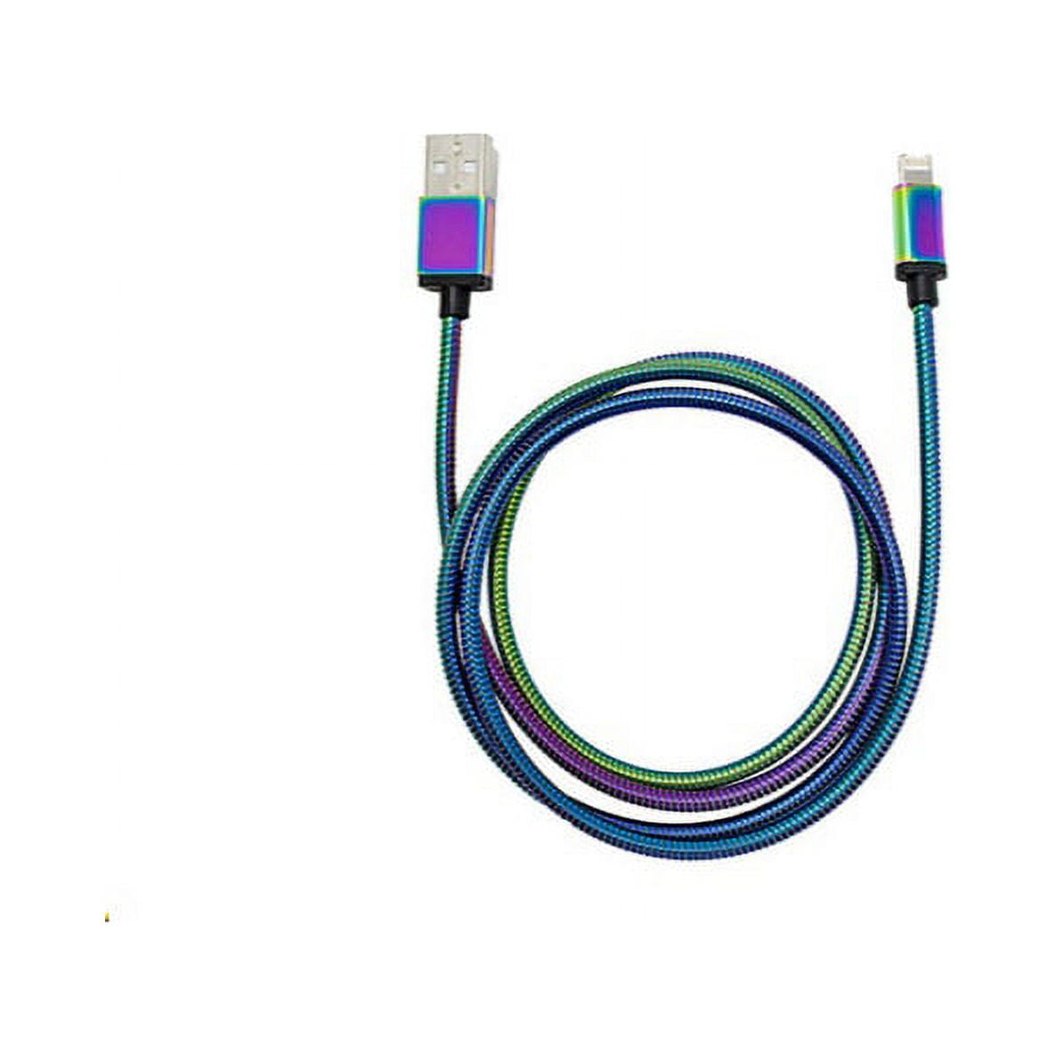 DCU TECNOLOGIC Lightning Kabel – Original Für Apple, Metall-Geflecht, Silber, USB 2.0