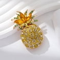 thumbnail image 6 of SIEYIO Lightweight Alloy Brooch Pineapple Fruit Symbol Passion Vitalities Style Badge, 6 of 9