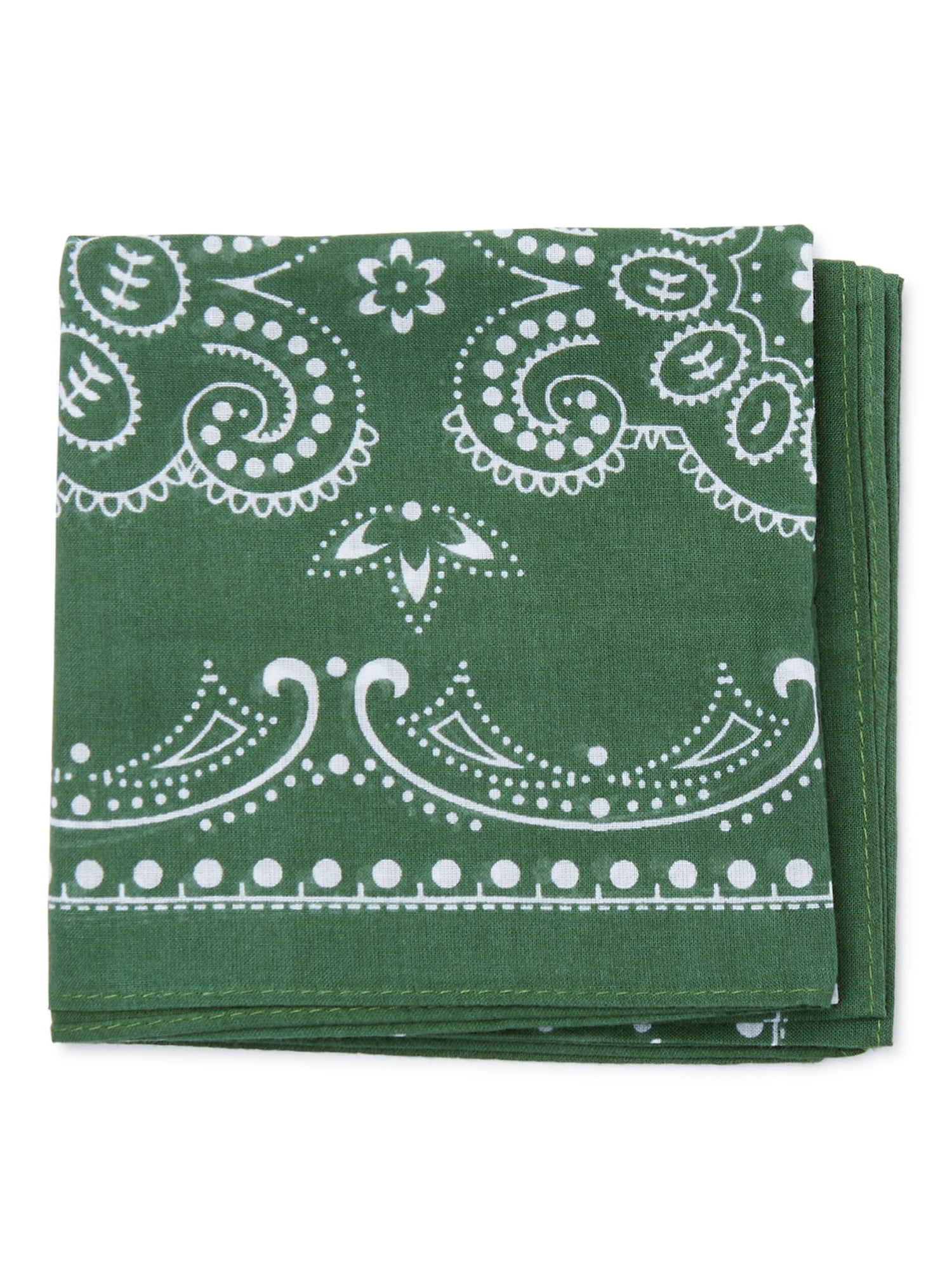 Time and Tru Women's Western Star Bandana, Green Stone, One Size Fits Most