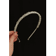 thumbnail image 3 of Tiara Diadema Plateada Para Niña De Pedrería Checa, 3 of 4