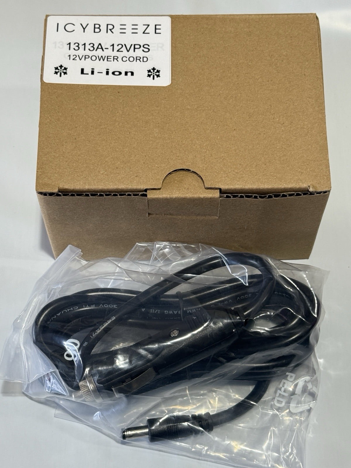 IcyBreeze Portable AC/Cooler OEM 12V Power Cord