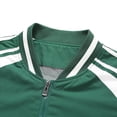 thumbnail image 5 of Guluxicc Men's Letterman Jackets with Pockets Full Zipper Color Block Long Sleeve Athletic Jackets for Everyday Outdoor Workout Wear Fall Winter Casual Jackets, 5 of 7
