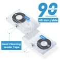 thumbnail image 4 of Reshow Audio Cassettes Low Noise High Output 90 Min Time Blank Tapes with Individual Clear Plastic Case, Great for Everyday Recording (Pack of 5), 4 of 6