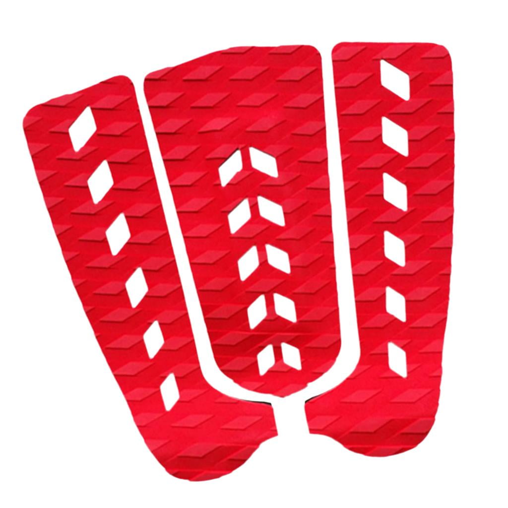 3Pcs EVA Surf Paddle Board Surfboard Traction Pad Tail Pad Deck
