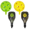thumbnail image 1 of Miangastore 4pcs Punching Balloon for Sports Party Racket Shaped Cartoon Balloon Birthdays Outdoor Celebrations Foil Hole Ball Balloon Set, 1 of 8