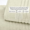 thumbnail image 5 of Great Bay Home Luxury 100% Cotton Ribbed Texture 6-Piece Towel Set, Sage Green, 5 of 6