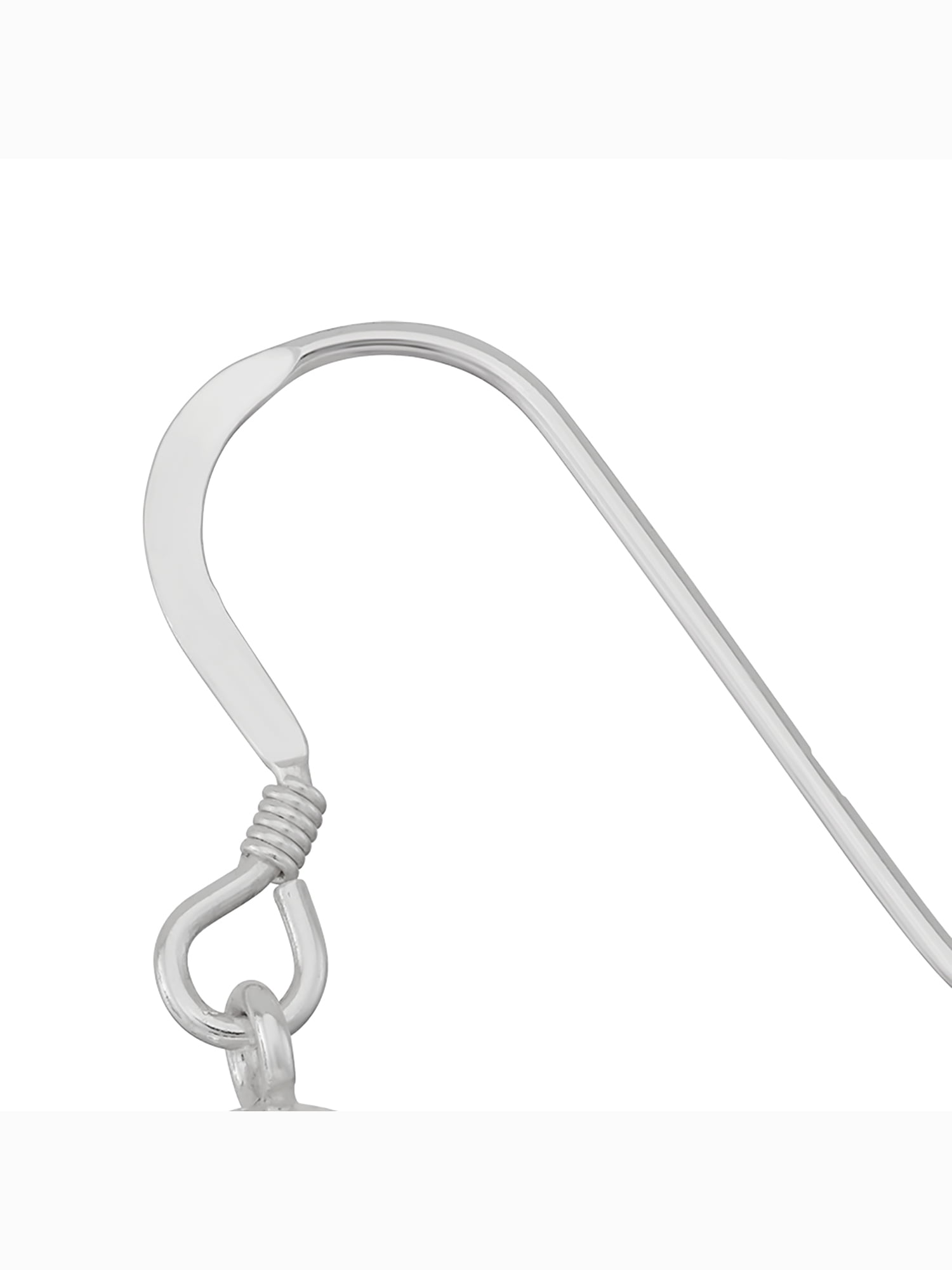 Sterling Silver 30x20mm Filigree Pearshape Eurowire Earrings