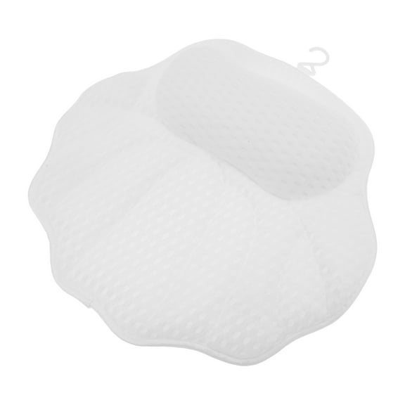 Unique Bargains 1 Pc Shell Shape Bath Pillow for Head and Neck 16.93"x16.14"x1.97" White