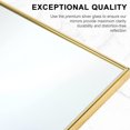 thumbnail image 6 of YSSOA Full Length Mirror, Floor Mirror with Stand,Wall-Mounted Dressing Mirror, Bedroom Mirror with Aluminium Frame 65"x22", Gold, 6 of 12