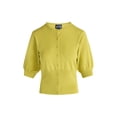 thumbnail image 3 of Scoop Women's Rib Cardigan Sweater with Short Sleeves, Lightweight, Sizes XS-XXL, 3 of 3