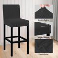 thumbnail image 4 of Wehilion 2PCS Bar Stool Cover, Stretch Jacquard Stool Pub Chair Cover Removable Washable Counter Stool Cover for Kitchen, Dining Room, 4 of 13