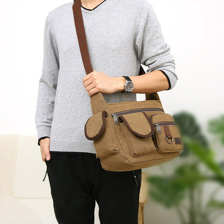 Chamair Men's Casual Shoulder Messenger Bag
