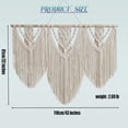 thumbnail image 2 of Colgante de Pared de Macramé, Tapiz de Macramé para Colgar en La Pared, Tapiz de Hojas Tejidas A Mano Bohemio, Decoración Tejida Bohemia para Apartamento, Galería, Sala de Estar, 2 of 9