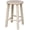 18"H-12"D x 11.8"W x 18.1"H, variant on Round Top Bar Stool, 18-Inch Seat Height, Solid Parawood, Unfinished