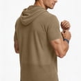 thumbnail image 5 of Maean Mens Sun Protection Hoodie Shirts Short Sleeve Lightweight Quick Dry Hiking Running Athletic Shirt, 5 of 7