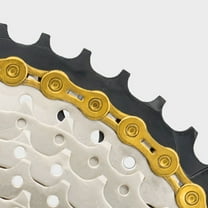 Raindrops Carbon Steel Cycling Chain Golden 1 Set 58x0.28in