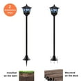 thumbnail image 3 of Kanstar Halloween Mini 2 Pack 40-Inch Solar Powered Vintage Street Lights,Solar Post Light for Garden Pathway Lawn, 3 of 7