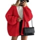 thumbnail image 1 of Suéter PRETTYGARDEN Oversized con Mangas Globo Rojo Talla L, 1 of 8