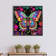 thumbnail image 4 of Pintura de diamante 5D DIY Taladro redondo completo Taladro AB parcial Kit de mariposa Decoración JShteea El nuevo, 4 of 9