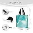 thumbnail image 2 of Defioc Teal Turquoise 1 Pattern Tote Bag for Women,Large Capacity Tote Bag with Zipper Casual Shoulder Handbags Shopping Bag, 2 of 8