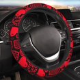 thumbnail image 4 of XMXT Various Love Illustrations Steering Wheel Cover, Elastic Non-Slip Universal Fit Car Decor Accessories Protector for Auto SUV Trucks, 4 of 8