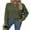 Moss Green, variant on Sweaters For Women Fall Casual Crewneck Long Sleeve Crochet Pullover Tops Sweater S-2XL
