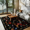 thumbnail image 3 of SARAG 5' x 7' Area Rug for Living Room Oriental Area Rug Medallion Indoor Area Rug Washable Boho Carpet for Living Room Bedroom, Black, 3 of 12