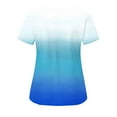 thumbnail image 3 of Rezuofi Womens Graphic Top Vneck Blouses for Women Short Sleeve Work Scrub Summer Fall Shirts 2025 Trendy, 3 of 3