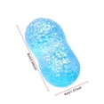 thumbnail image 3 of TOYOUME Glitter Peanut Squishy, Stress Relief, Slow Rising, Fruit Squeeze, Blue, 3 of 8