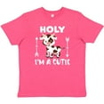 thumbnail image 3 of Inktastic I'm a Cutie White and Brown Holstein Cow with Arrows Youth T-Shirt, 3 of 5