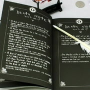 Japanese Anime Notebook + Feather Pen Writing Journal Death Note Costume Cosplay, Brand :Unbranded, Material: Paper